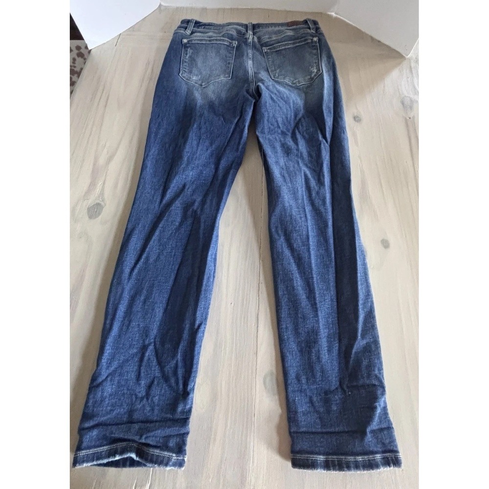Judy Blue Boyfriend Jeans Junior 15/32 Distressed High Rise Stretch Denim EUC - Picture 6 of 11